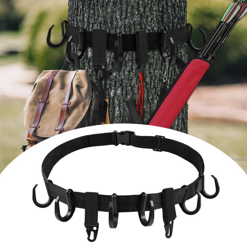 Outdoor tree equipment, forest hook straps, camping equipment hook straps, multi-functional fishing hook straps