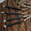 Hexagonal aluminum tube fire hemp outdoor barbecue tool camping wax dip fire rope
