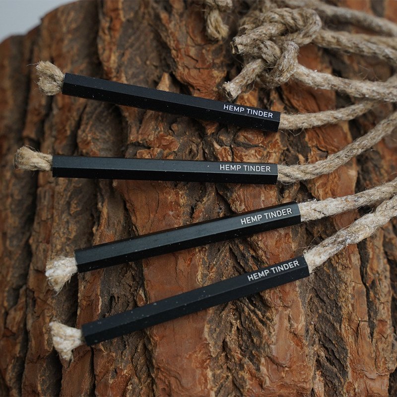 Hexagonal aluminum tube fire hemp outdoor barbecue tool camping wax dip fire rope