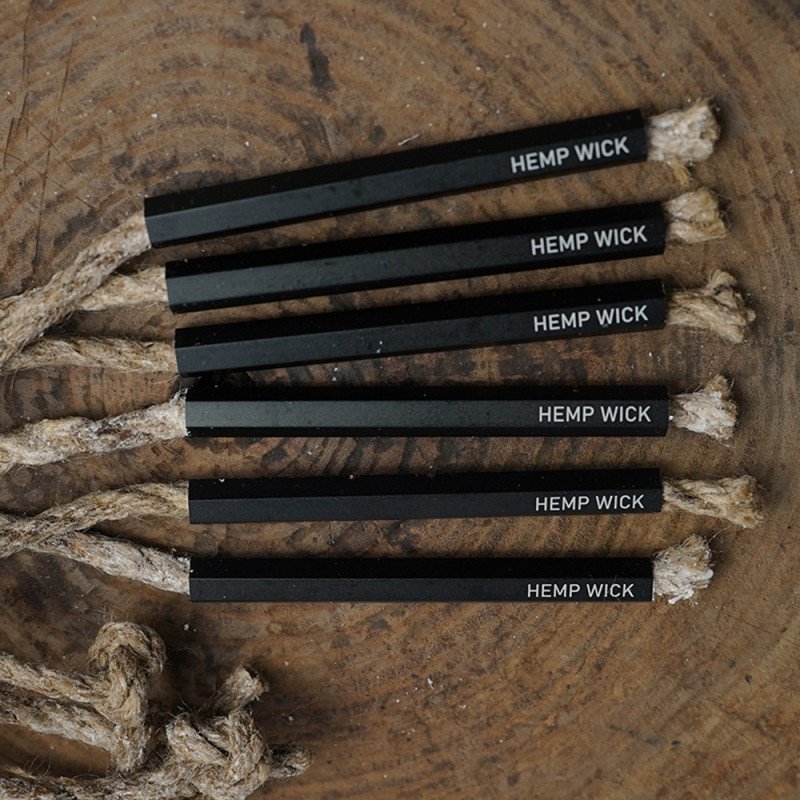 Hexagonal aluminum tube fire hemp outdoor barbecue tool camping wax dip fire rope