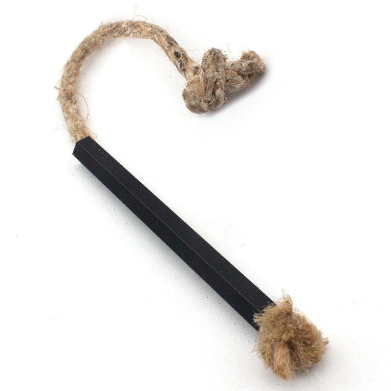 Hexagonal aluminum tube fire hemp outdoor barbecue tool camping wax dip fire rope