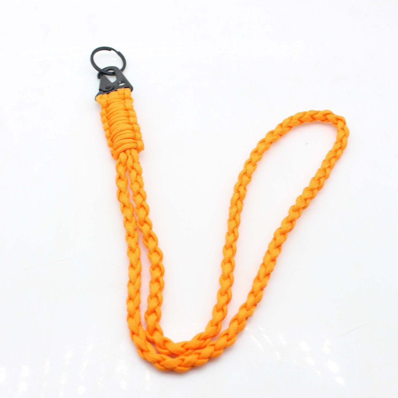 Lanyard woven parachute rope neck lanyard mobile phone keychain woven seven-core parachute rope outdoor camping emergency
