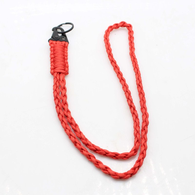Lanyard woven parachute rope neck lanyard mobile phone keychain woven seven-core parachute rope outdoor camping emergency