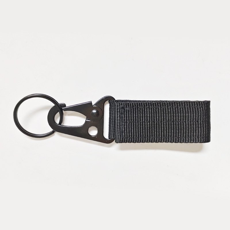 Outdoor tactical nylon webbing buckle multi-function hawkbill hook buckle multi-purpose belt key chain