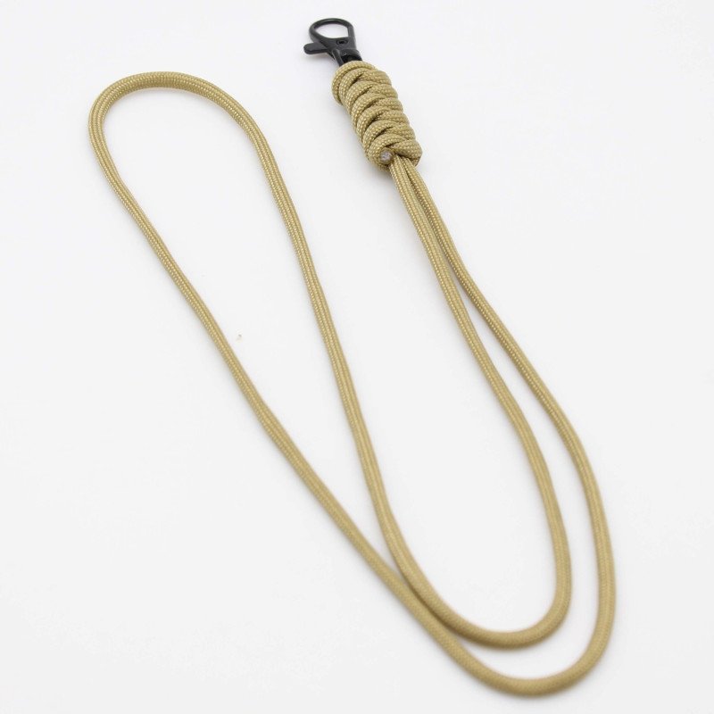 Hand-woven creative umbrella rope work permit lanyard key anti-lost mobile phone lanyard hanging neck rope school card ID