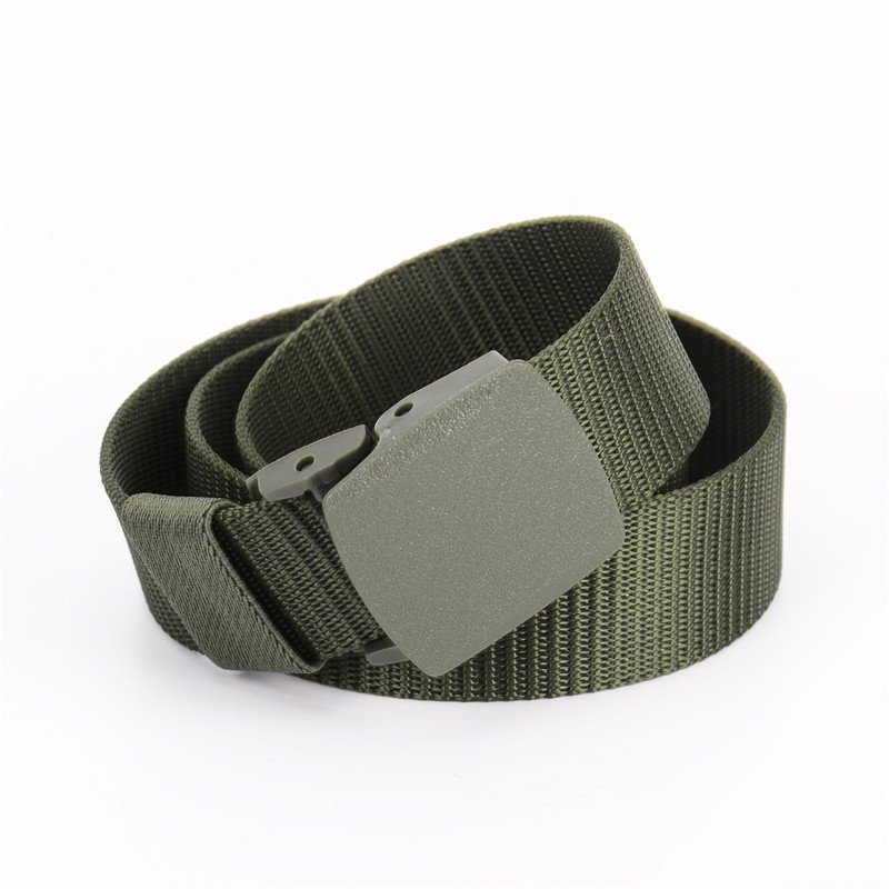 Plastic buckle military fan special forces casual men's training tactical inner belt outdoor canvas nylon casual overalls belt