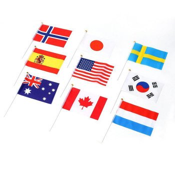 National flag No. 8 hand-waving flag customized small flag German European Cup fans wave flag