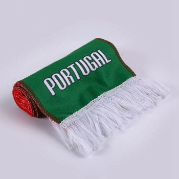 European Cup World Cup Football Event Campaign Festival Leisure Advertising Scarf Single Sided Velvet Fan Scarf Customized