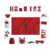Moroccan National Day flag, hand-waving flag, stringing flag, car flag, fans backpack, mask, foreign trade campaign flag