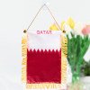 National Day mini flag double-sided satin flag car rearview mirror suction cup pendant tassel mini flag