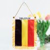 National Day mini flag double-sided satin flag car rearview mirror suction cup pendant tassel mini flag