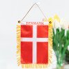 National Day mini flag double-sided satin flag car rearview mirror suction cup pendant tassel mini flag