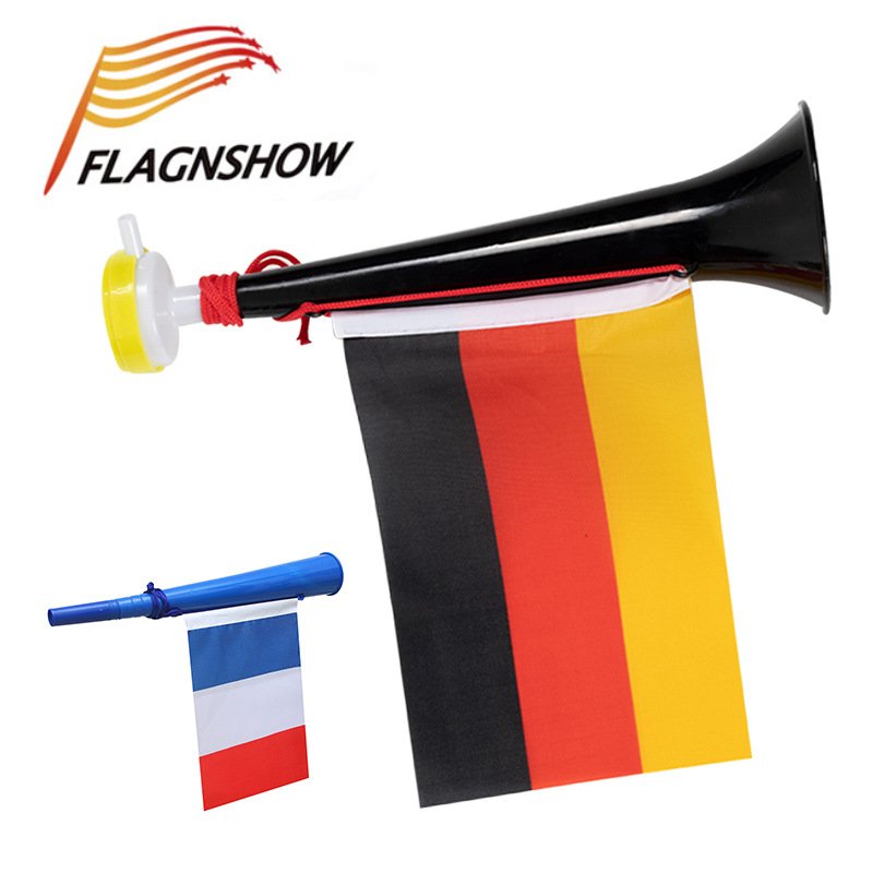 National Flag Wholesale Fan Supplies Cheer Horns Sports Games Sports Events Cheer Trumpet Flags Customized