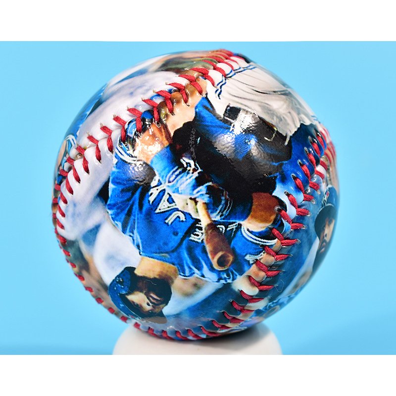 Hard luminous photo baseball softball printed logo training pu cowhide soft baseball rubber solid baseball