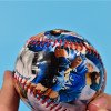 Hard luminous photo baseball softball printed logo training pu cowhide soft baseball rubber solid baseball