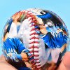 Hard luminous photo baseball softball printed logo training pu cowhide soft baseball rubber solid baseball