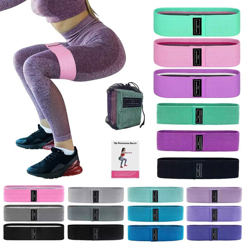 booty band polyester resistance band fitness squat stretching yoga elastic band hip band