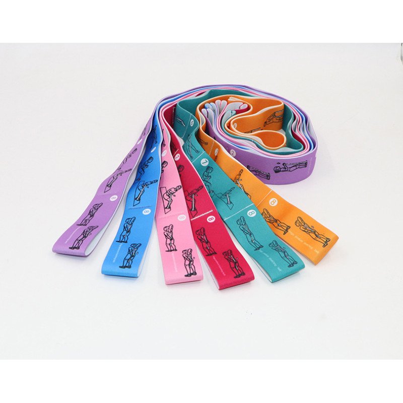 Multi-segment digital belt corrective daisy rope fitness yoga Latin dance elastic belt stretch belt stretching belt posture belt number