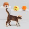 Cute plush cartoon animals, cute and cute cat headgear with Velcro, easy to remove and washable small headgear