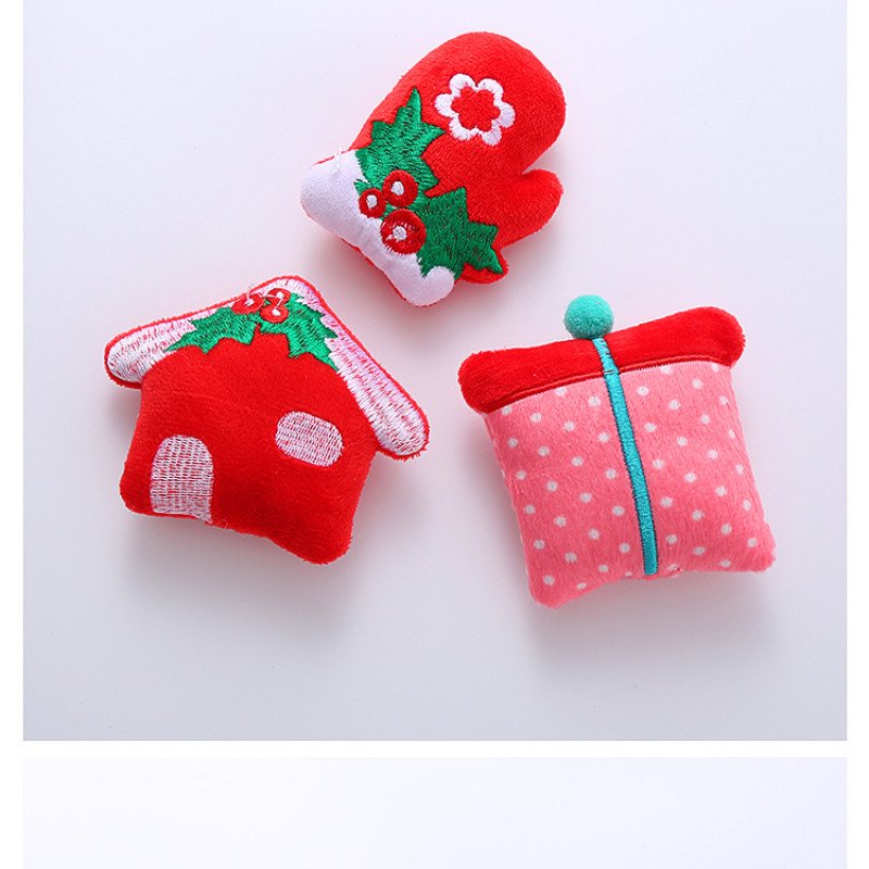 Pet supplies cat toys Christmas series cute small plush toys catnip cat self-pleasure toys