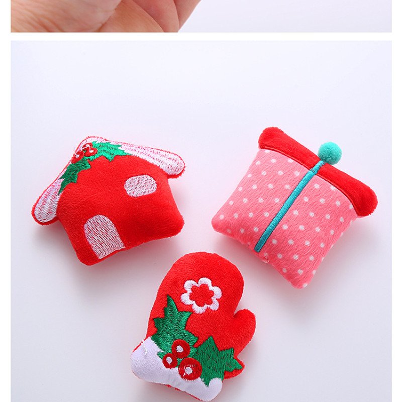 Pet supplies cat toys Christmas series cute small plush toys catnip cat self-pleasure toys