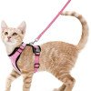 Pet supplies cat breathable harness reflective anti-breakaway cat walking rope cat traction rope small dog harness