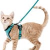 Pet supplies cat breathable harness reflective anti-breakaway cat walking rope cat traction rope small dog harness