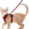 Pet supplies cat breathable harness reflective anti-breakaway cat walking rope cat traction rope small dog harness