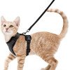 Pet supplies cat breathable harness reflective anti-breakaway cat walking rope cat traction rope small dog harness