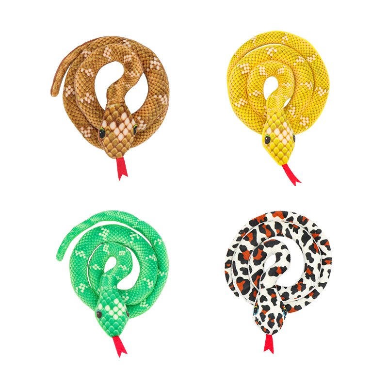 Pet supplies plush simulated snake cat mint rattle paper sound toy interactive chewing self-pleasure relieve boredom cat toy