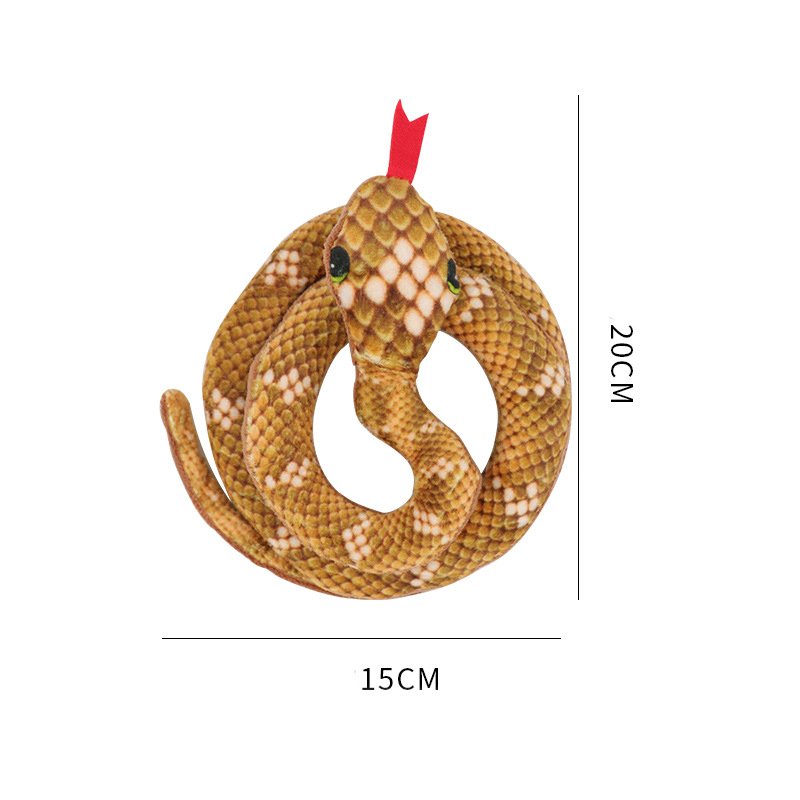 Pet supplies plush simulated snake cat mint rattle paper sound toy interactive chewing self-pleasure relieve boredom cat toy