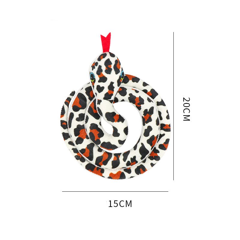 Pet supplies plush simulated snake cat mint rattle paper sound toy interactive chewing self-pleasure relieve boredom cat toy