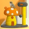 Mushroom house cat climbing frame sisal cat scratching board resistant to scratching claws kitten jumping platform cat scratching post pet cat toy