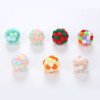 Cat Toys Colorful Handmade Bell Balls Bouncy Balls Cat Self-Happiness Toys Pet Supplies Wholesale