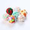 Cat Toys Colorful Handmade Bell Balls Bouncy Balls Cat Self-Happiness Toys Pet Supplies Wholesale