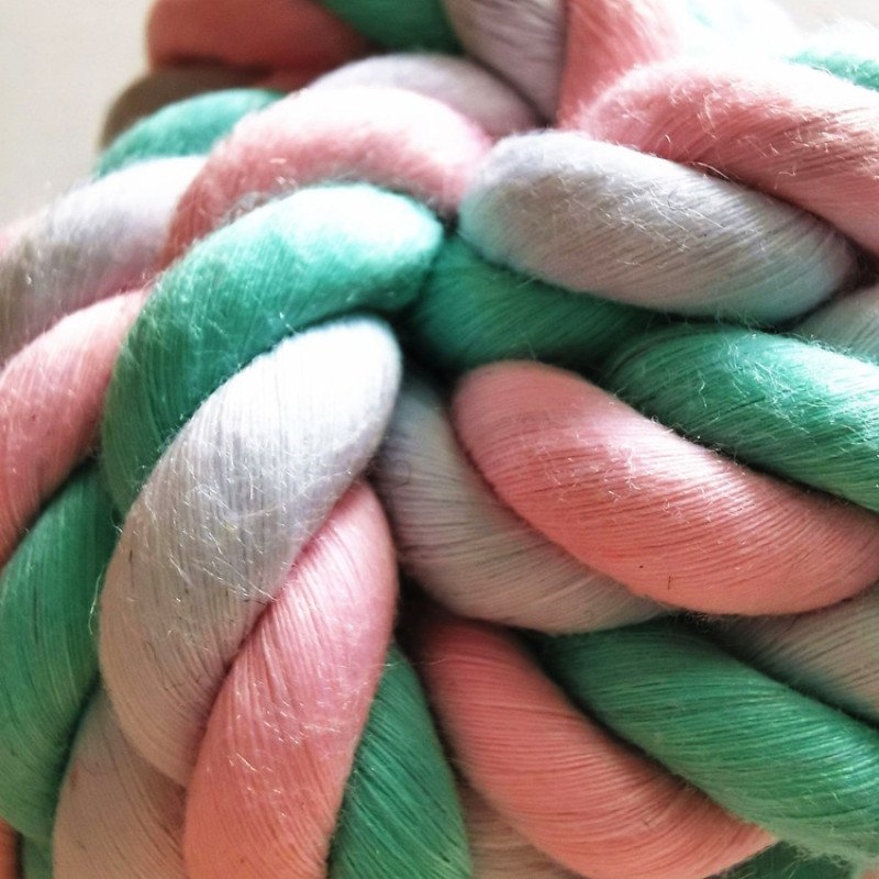 Spot pet toys interactive cotton rope dog molar toy ball tooth cleaning training boredom relief cotton rope ball wholesale