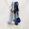 Interactive dog toy pet chewing resistant cotton rope braided hanging ball to relieve boredom chewing rope