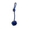 Interactive dog toy pet chewing resistant cotton rope braided hanging ball to relieve boredom chewing rope