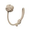 Pet cotton and linen rope knot pet toy bite-resistant molar dog toy ball braided dog chewing toy knot ball