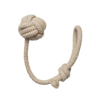Pet cotton and linen rope knot pet toy bite-resistant molar dog toy ball braided dog chewing toy knot ball