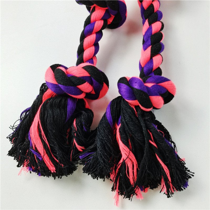 Knotted pet cotton rope pet dog toy teeth grinding and cleaning dog toy pull dog toy