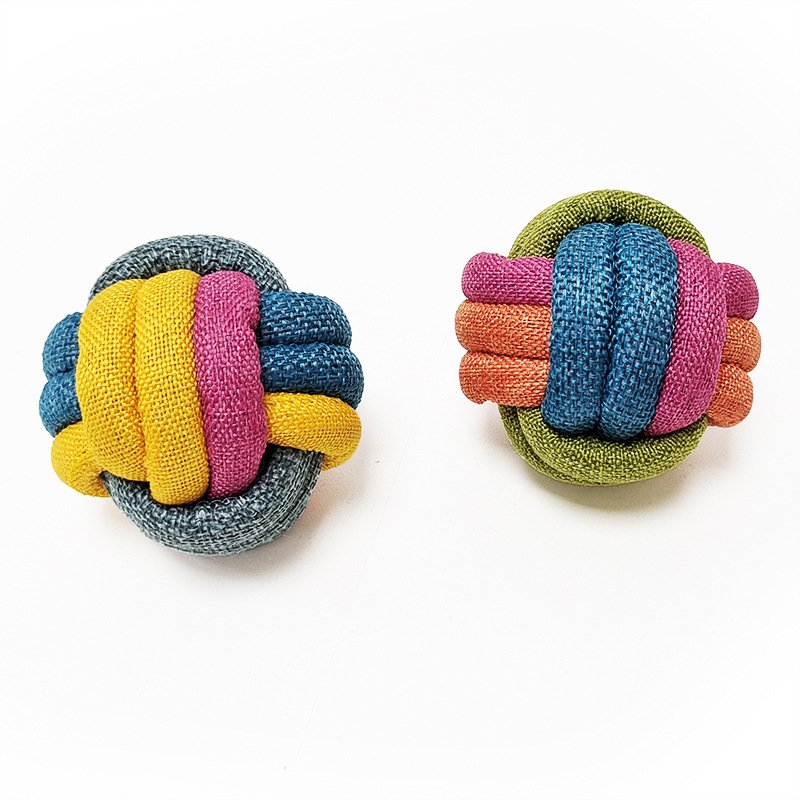 Pet color hemp rope dog bite resistant toy custom molar cotton rope dog toy chewing toy