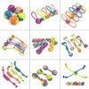 Pet toys two-color candy cotton rope ball teeth cleaning and bite-resistant toy rope knot dog toy dog ??toy