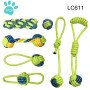 Pet Toy Set Dog Knot Toy Pet Frisbee Teeth Cleaning Pet Cotton Rope