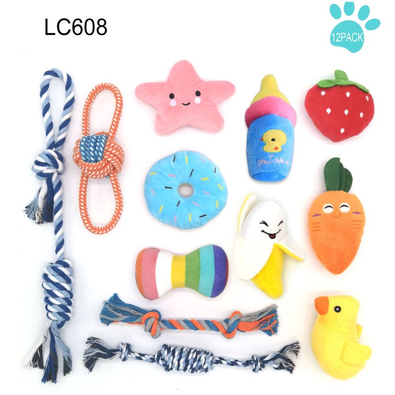 Pet Toy Set Dog Knot Toy Pet Frisbee Teeth Cleaning Pet Cotton Rope