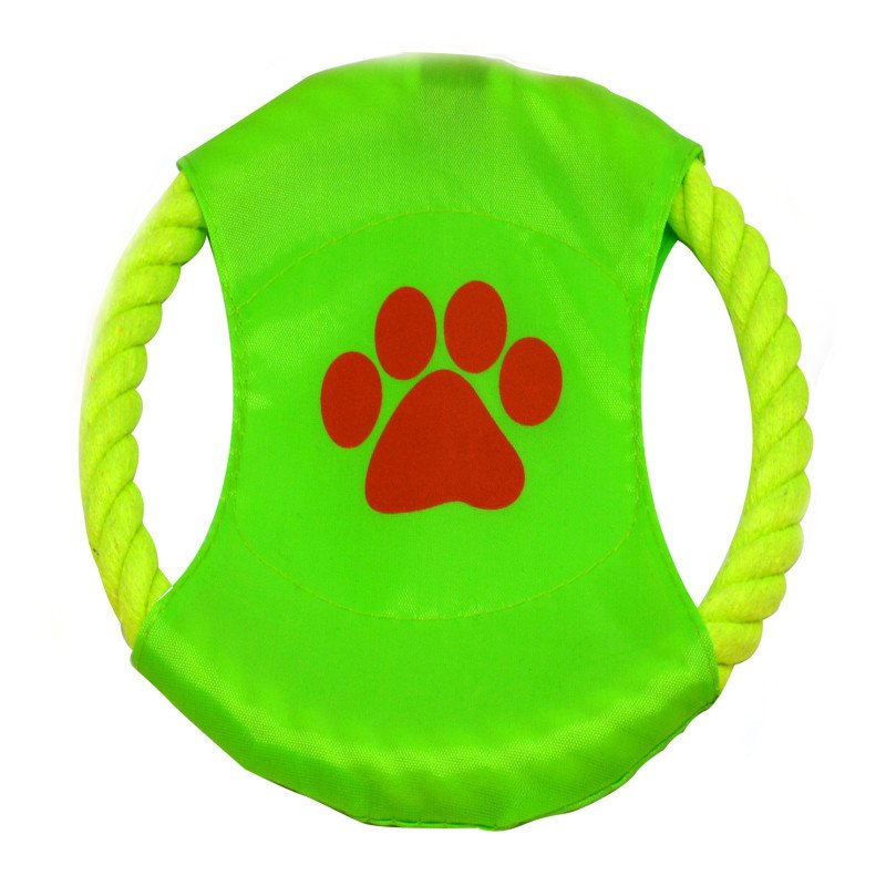Pet Frisbee Dog Frisbee Cotton Rope Frisbee Pet Training Interactive Bite Resistant Fun Pet Toy Supplies