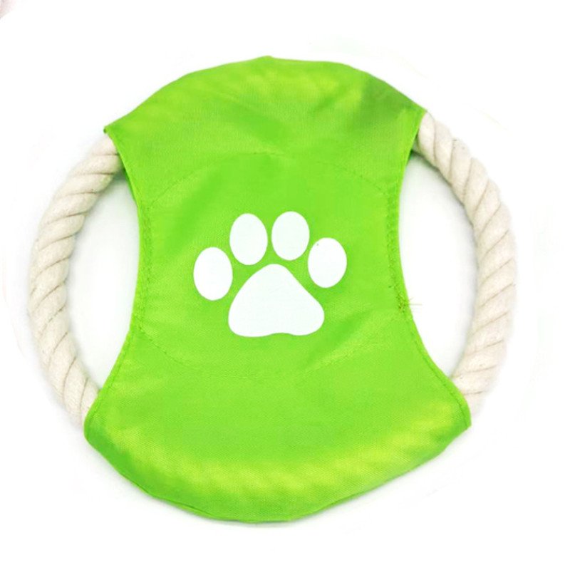 Pet Frisbee Dog Frisbee Cotton Rope Frisbee Pet Training Interactive Bite Resistant Fun Pet Toy Supplies