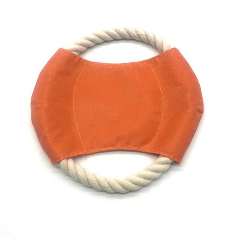 Pet Frisbee Dog Frisbee Cotton Rope Frisbee Pet Training Interactive Bite Resistant Fun Pet Toy Supplies