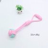 Pet candy-colored rope toy, dog bite-resistant teeth cleaning, pet rope two-color cotton ball