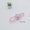 Pet candy-colored rope toy, dog bite-resistant teeth cleaning, pet rope two-color cotton ball